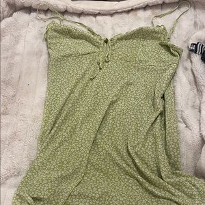 American Eagle Outfitters Light Green Floral Dress